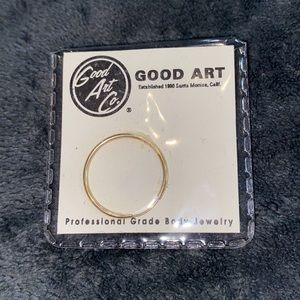12 gauge Gold hoop by Good Art Co.